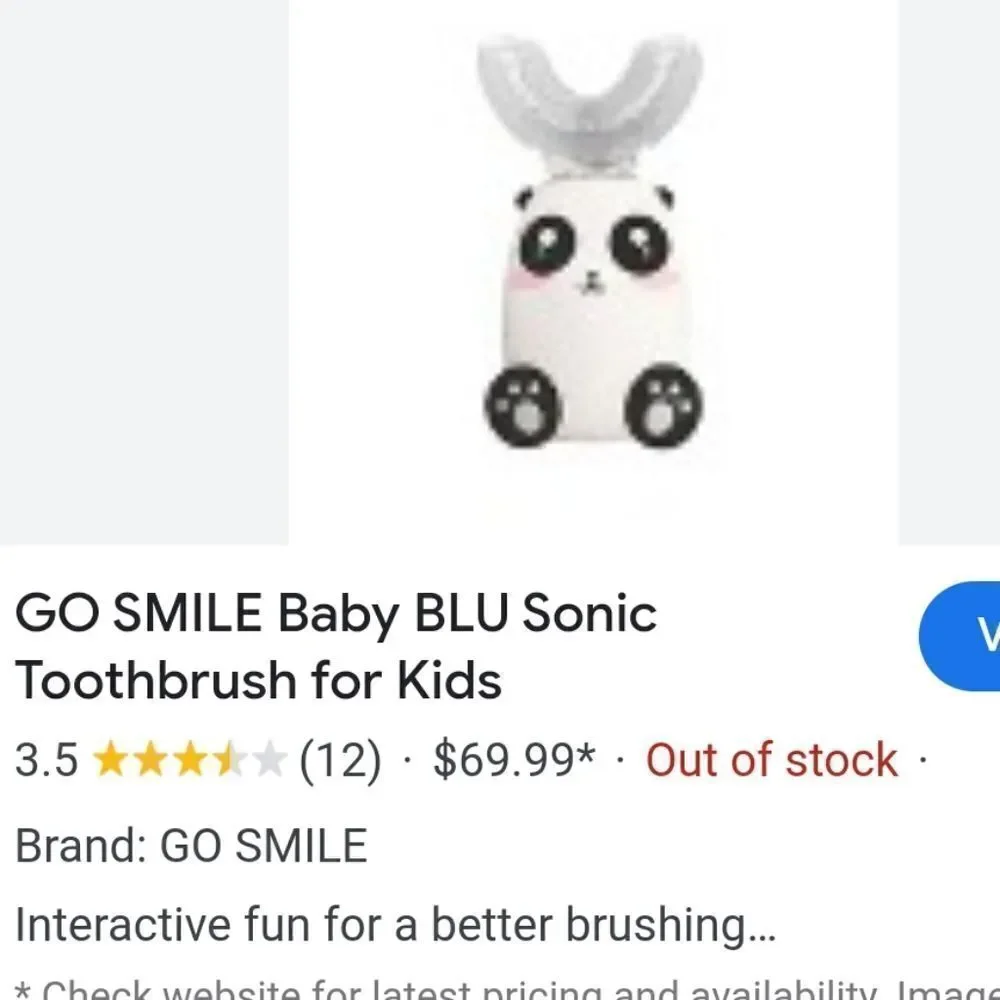 Go Smile Baby Blu Sonic Singing Toothbrush for Kids